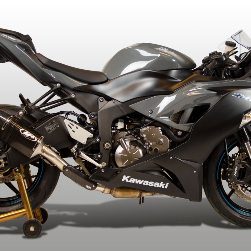 M4 TECH1 CARBON FIBER SLIP-ON SYSTEM 2009-2024 Kawasaki ZX-6R - KA6934